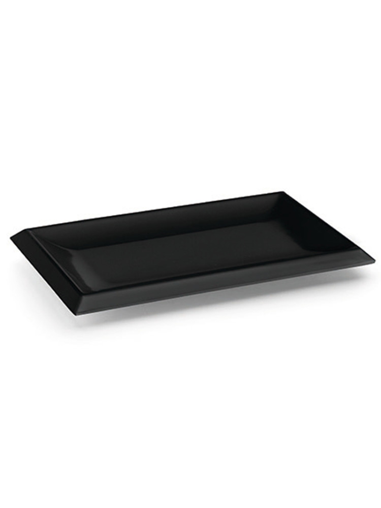 Rectangular tray, melamine, black, size 30*22*2cm