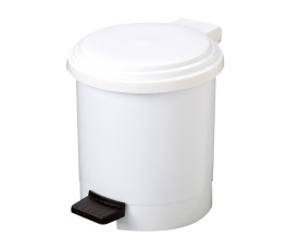 White plastic WC garbage can 3 L