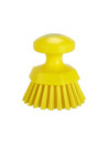 Brosse ronde soleil Vikan Ø110mm - Fibre dure - Jaune