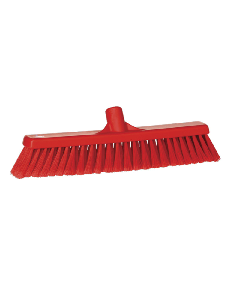 Vikan Broom 410mm - Soft / flowered fiber - Red