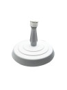 Round white concrete parasol base 14 kg