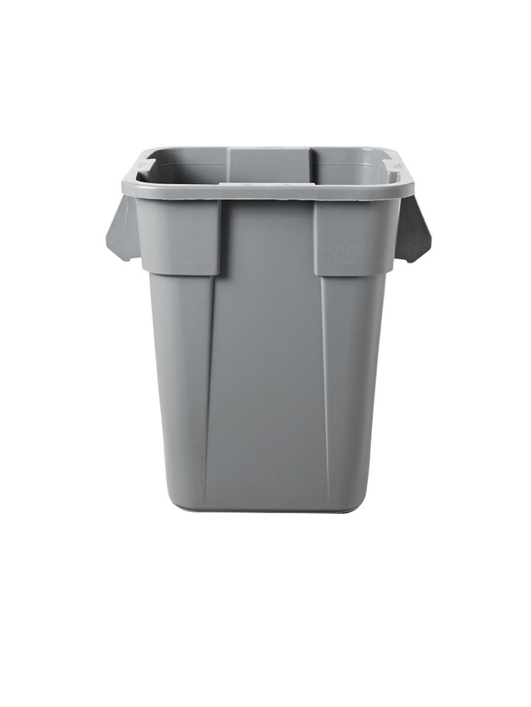 Poubelle d'extérieur grise 106L Rubbermaid BRUTE® | Vue principale