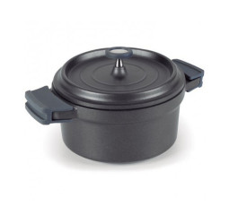 Casserole in cast aluminum - without coating - with lid - Ø 24 cm 4.2 L
