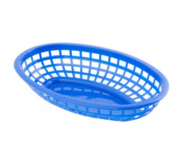 TableCraft Blue Oval Serving Basket