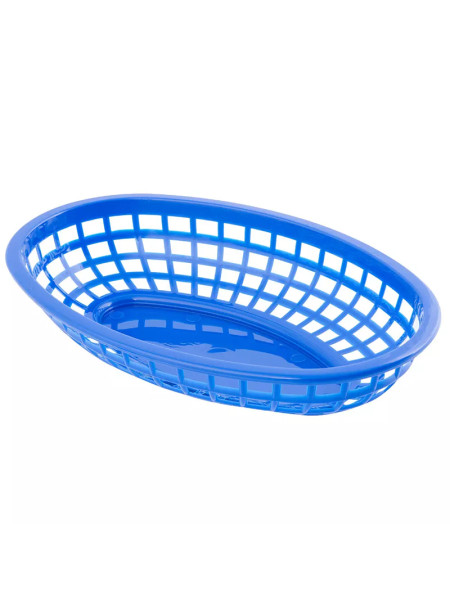 TableCraft blue oval serving basket
