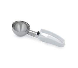 White Squeeze Handle Disher...
