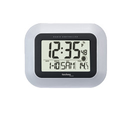 Radio-controlled wall clock - temperature display