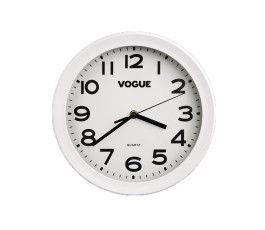 Vogue white wall clock - Diameter 24 cm