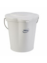 Vikan 12L bucket - graduated with spout - White