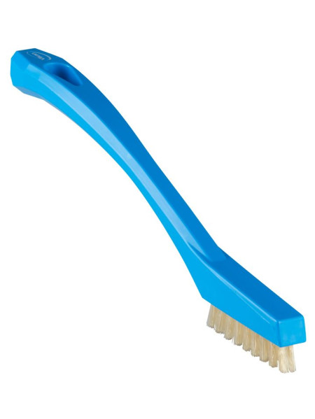 Mini-brosse Vikan avec fibres résistantes - 205 mm - bleu