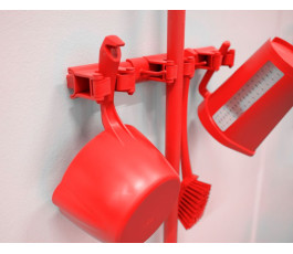 Wall Bracket 4-6 Products, 15.55\", Red