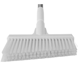Dustpan set, closable with broom, 370 mm, White