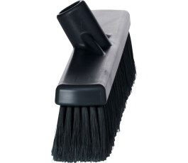 Vikan Broom 410mm - Soft / hard fiber - Black