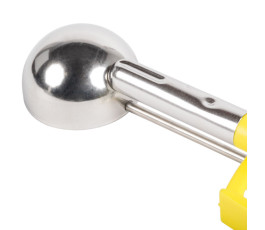 Cuillère à doser, jaune, 53 ml, Vollrath avec manche à pression