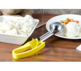 Yellow Squeeze Handle Disher - 1.8 oz.