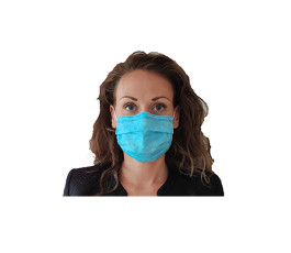 Masque de protection 3 plis - Préconisé contre COVID 19- Lot de 50