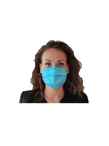 Masque de protection 3 plis x 50 - Préconisé contre COVID 19