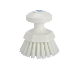 Vikan round sun brush Ø110mm - Hard fiber - White