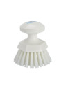 Brosse ronde soleil Vikan Ø110mm - Fibre dure - Blanc