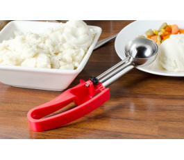 Cuillère à doser, rouge, 40 ml, Vollrath avec manche à pression