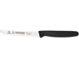 Couteau cranté Matfer manche noir -  Lame 11 cm
