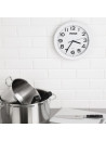 Vogue white wall clock - Diameter 24 cm