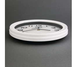 Vogue white wall clock - Diameter 24 cm