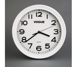 Vogue white wall clock - Diameter 24 cm