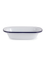 Set of 6 rectangular Olympia enamel pie dishes (180*130*40 mm)