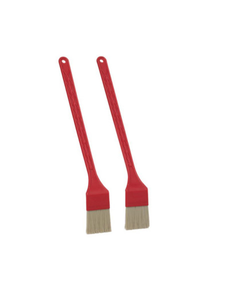 Pinceau taoster Vikan - 395mm - Fibre medium - Rouge - Lot de 2