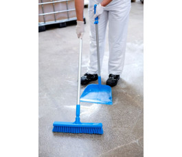 Vikan Broom 410mm - Soft fiber - Blue