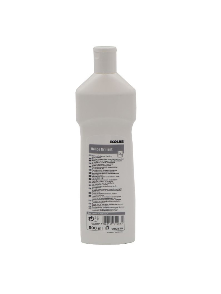 ECOLAB HELIOS BRILLANT - Nettoyant inox et plaques vitrocéramiques - 6 x 500 ml