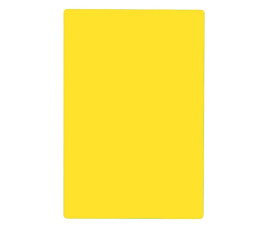 Yellow cutting board without channel 45.5 x 30.5 cm