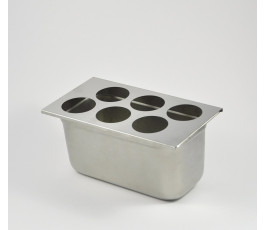 Stainless steel support for squeezes 592ml - 6 compartments