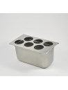 Stainless steel support for squeezes 592ml - 6 compartments