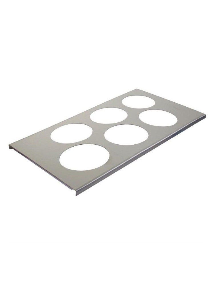 Stainless steel support for squeezes 592ml - 6 compartments