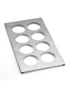 Stainless steel squeeze support for GN 1/3 container - 8 compartments