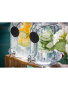 Glass beverage fountain with infuser and collar - 7.5 L