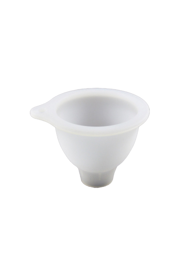 Silicone funnel for FIFO bottles