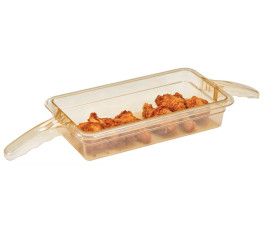 High temperature 1/3 Gastronom Food Pan with handles, 65mm deep