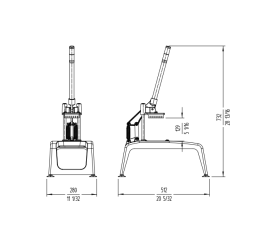 Manual lever French fries cutter. Cutting size 10 x 10mm