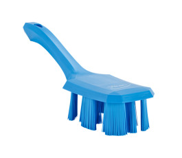 Vikan hand brush 260 mm with short handle Vikan - Hard fiber - Blue