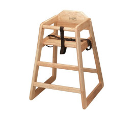 Chaise haute bébé en bois 50 cm