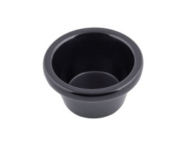 Black melanin ramekin 90 ml - Diameter 8 cm