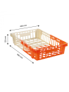 Two-tone openwork food crate 60 x 40 x 12 cm - 20L