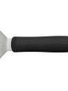 Steak shovel with black handle - Curved - Stainless steel blade - 10.16 x 7.6 cm