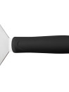 Steak shovel with black handle - Curved - Stainless steel blade - 10.16 x 7.6 cm