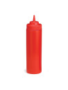 12oz/355mL Squeeze Bottle, Red, Standard Cone Tip