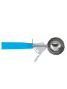 Stainless steel ice cream spoon with blue handle 59ml