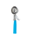 Stainless steel ice cream spoon with blue handle 59ml